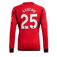 Manchester United Jadon Sancho #25 Hjemmebanetrøje 2023-24 Langærmet